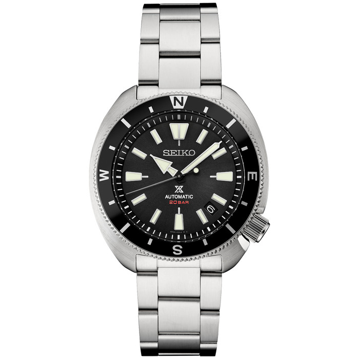 Seiko Samurai Prospex Automatic Dive Watch with Black Dial and Stainless  Steel Bracelet #SRPF03