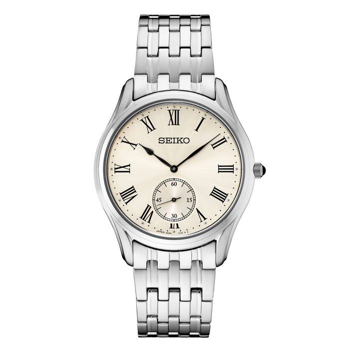 Seiko Essentials 39mm Dress Watch with Champagne Dial #SRK047 Zoom