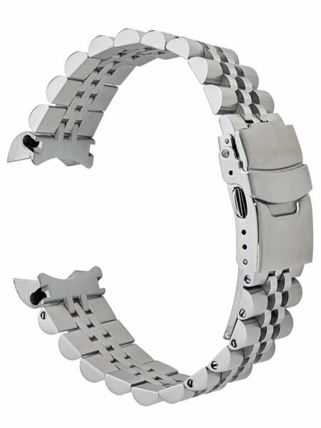 Islander 22mm Brushed and Polished Solid-Link Watch Bracelet for