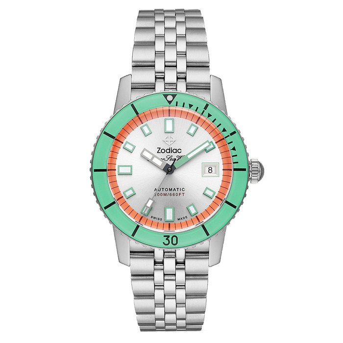 Zodiac Super Sea Wolf Automatic Stainless Steel Watch #ZO9269