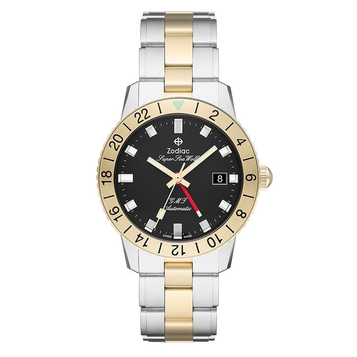 Zodiac Super Sea Wolf GMT Automatic Two-Tone Stainless Steel