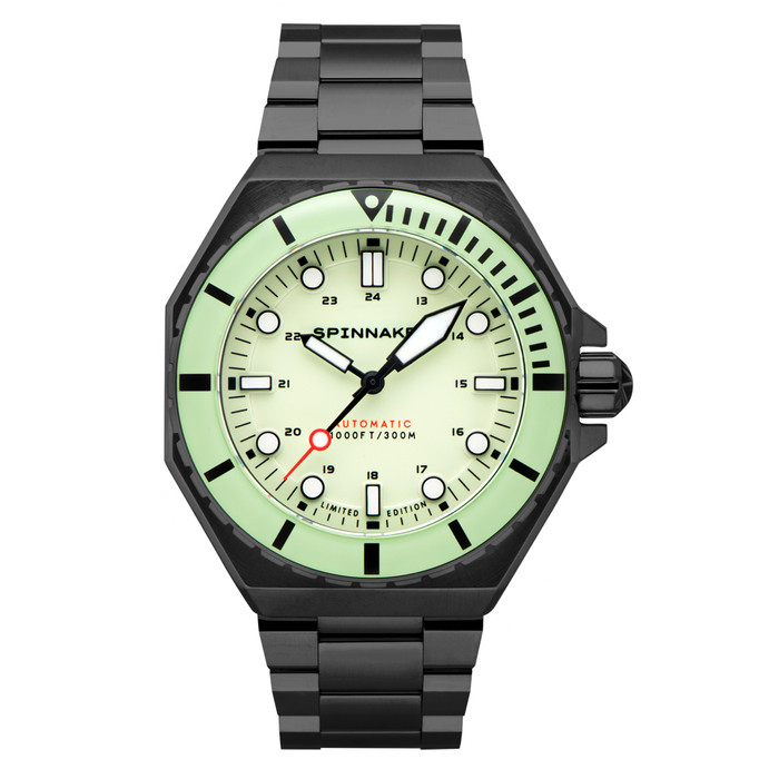 Spinnaker Diver Dumas Orologio Automatico Uomo 44mm - SP-5081, Cassa Acciaio, Quadrante Arancione, Giapponese
