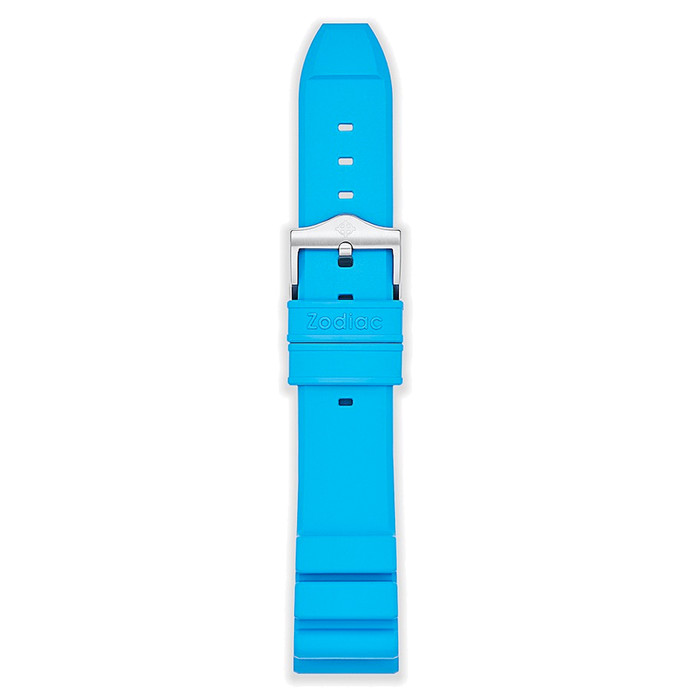 Zodiac OEM Light Blue Accordion Rubber Strap Set (20mm) #ZOS1018