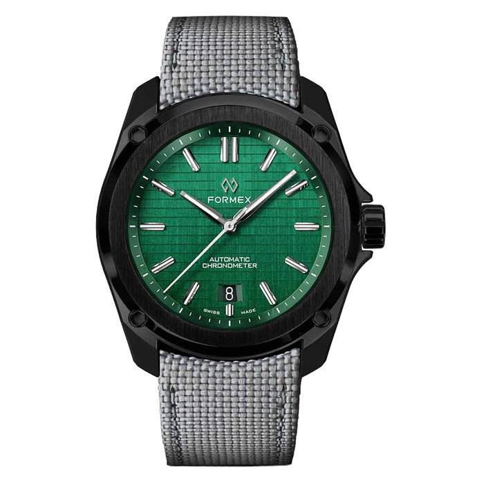 Formex Essence Leggera FortyOne (41mm) COSC Automatic Carbon Case Watch with Mamba Green Dial #0331.4.6300.833