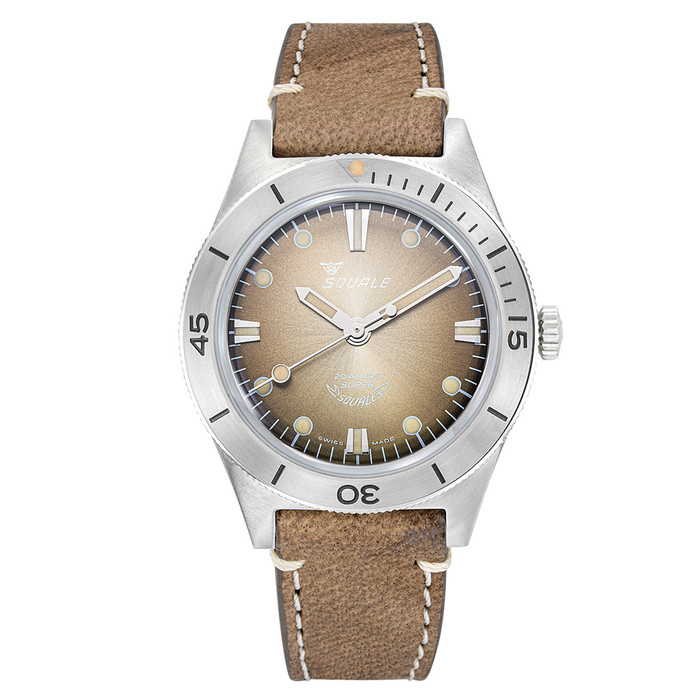 Squale "Super-Squale" Swiss Automatic Skin Diver with Radiant Brown Dial #SUPERSSBW.PBW zoom