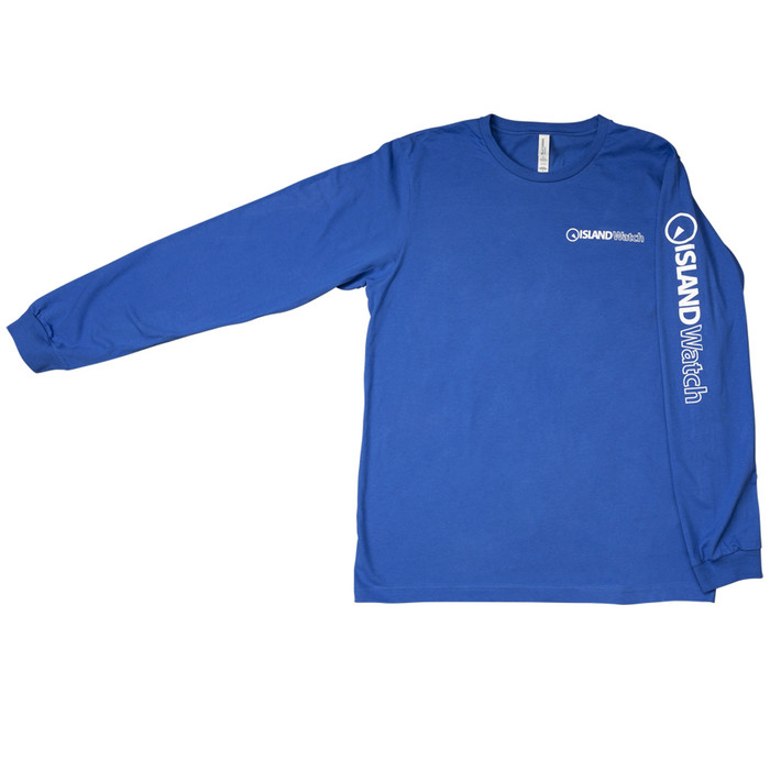 Island Watch Long-Sleeve Unisex T-Shirt in Royal Blue #LSTS-B