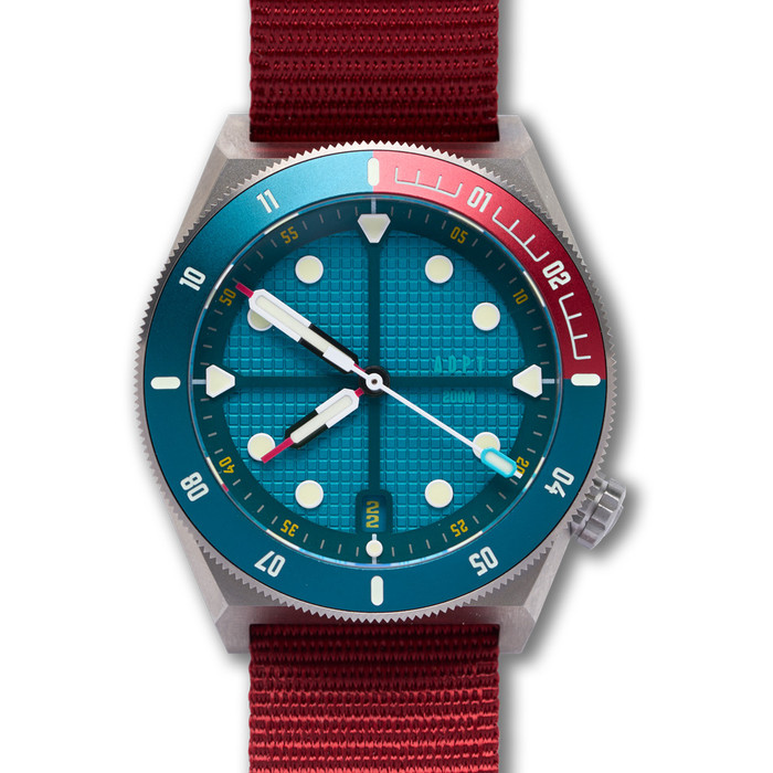 ADPT Series 1 Field Watch with Petrol Blue Dial #ADPT-A zoom