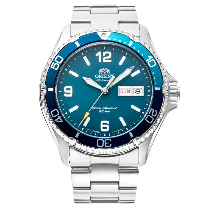 Orient Mako 3 Automatic Dive Watch with Blue Dial #RA-AA0818L19B zoom