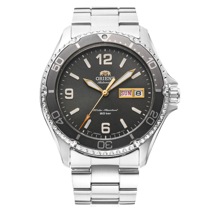 Orient Mako 3 Automatic Dive Watch with Black and Gilt Dial #RA-AA0819N19B zoom