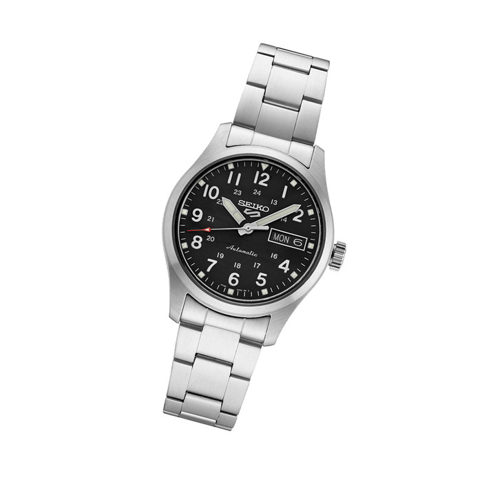 Seiko 5 Sports Automatic 36mm Watch with Black Dial #SRPJ81