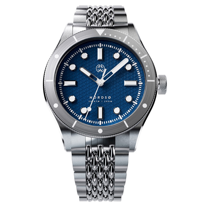 Henry Archer Nordso Automatic Dive Watch with Celestial Blue 316 Dial #HAC-NOR-CB3-BOR
