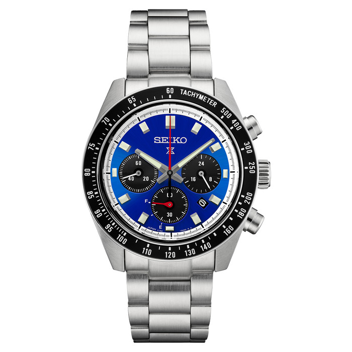 Seiko Prospex US Special Edition 41mm Speedtimer Solar Chronograph with Blue Dial #SSC931