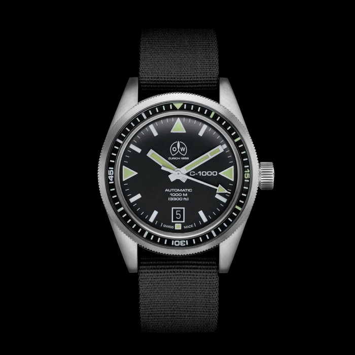 Ollech & Wajs Swiss Automatic C-1000 Dive Watch #OW-C-1000