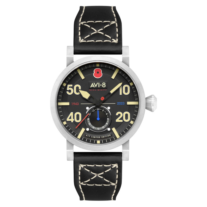 AVI-8 Royal British Legion Meca-Quartz LE Watch with Black Onyx Dial #AV-4108-RBL-01