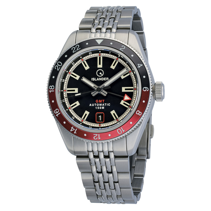 Islander Port Jefferson GMT Skin Diver Automatic Watch with Black