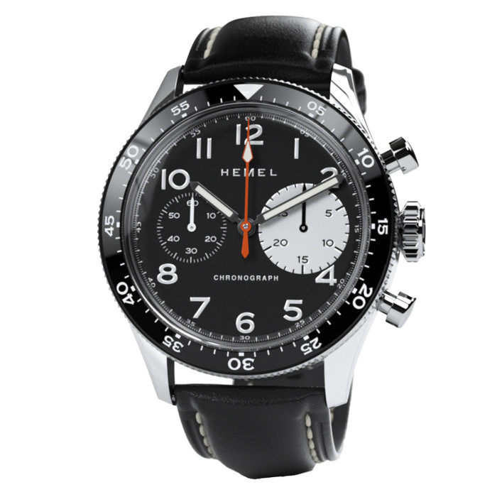 HEMEL Air Power Mechanical Chronograph with Black Dial #HF35