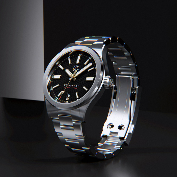 Henry Archer Vesterhav Slim Automatic Watch With Raven Black Dial HAC Henry Archer Vesterhav Slim Automatic Watch With Raven Black Dial HAC