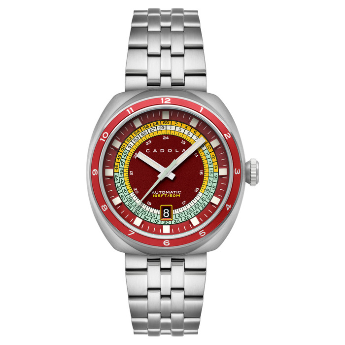 Cadola Giulia Suprema Automatic Watch with Metallic Red Dial #CD-1044-44