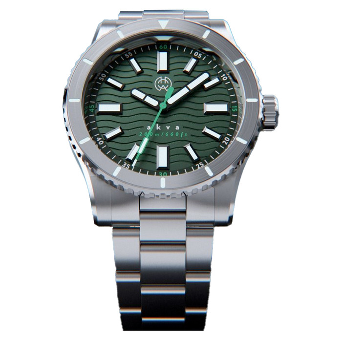 Henry Archer Akva Automatic Dive Watch with Underwater Green Dial