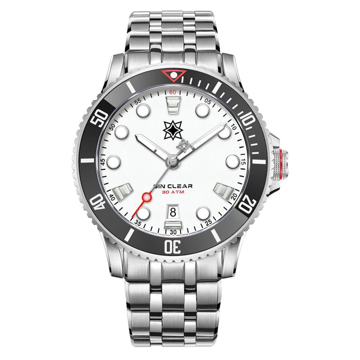 Second Hour Gin Clear Mk2 Watch with Arctic White Dial #SEC-HOU-02