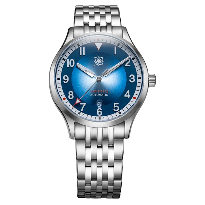 Second Hour Sattelberg Mk2 Watch with Blue Dial #SEC-HOU-07