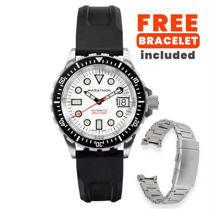 Marathon 41mm OSAR-D Arctic Edition Military Divers Watch #WW194006SS-2530