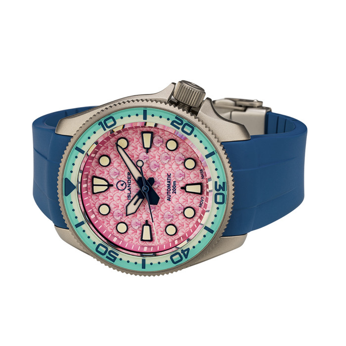 Islander Sands Point Titanium Diver with Pink Shell Dial #ISL-260