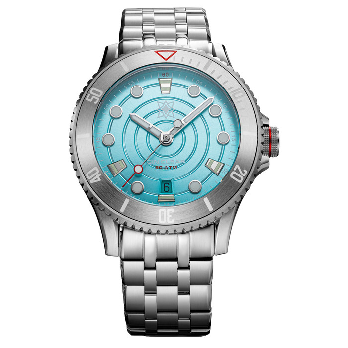 Second Hour Gin Clear Mk2 Watch with Pale Aqua Dial #SEC-HOU-17