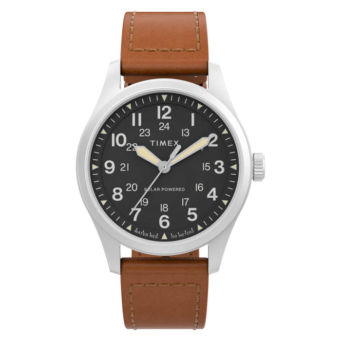 Timex Expedition Field Post Solar 36mm Eco-Friendly Leather Strap Watch #TW2V00200 Timex Expedition Field Post Solar 36mm Eco-Friendly Leather Strap Watch #TW2V00200