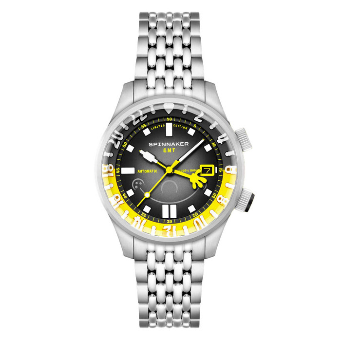 Spinnaker x Spongebob Bradner GMT Bubbly Grins in Spongebob Yellow #SP-5162-11