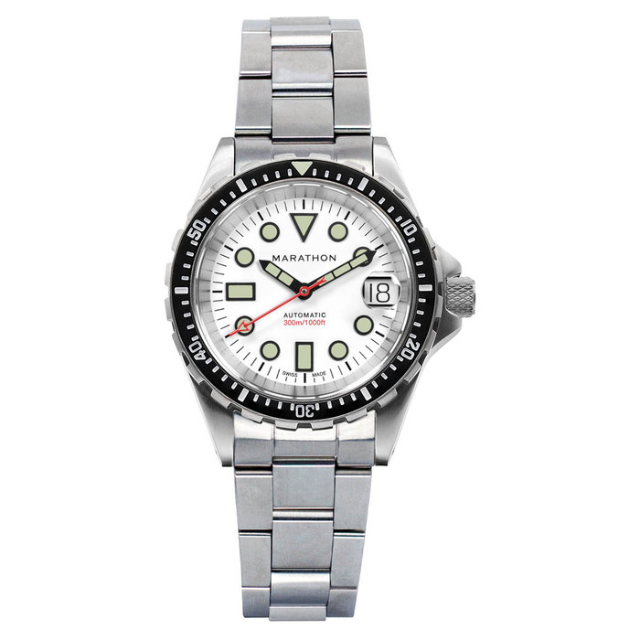 Marathon 36mm Automatic OSAR-D with Arctic Dial and Bracelet #WW194026SS-2501 Marathon 36mm Automatic OSAR-D with Arctic Dial and Bracelet #WW194026SS-2501