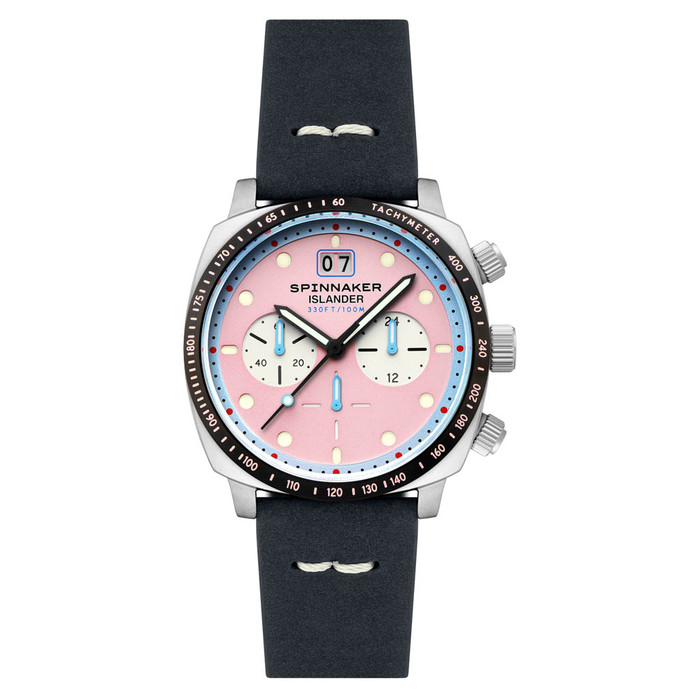 Spinnaker x Islander LE Hull Chronograph with Miami Pink Dial #SP-5068-LIW0D