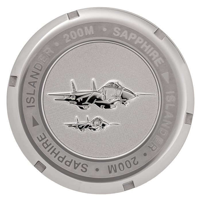 Embossed F-14 Caseback for Islander Calverton #BK-04