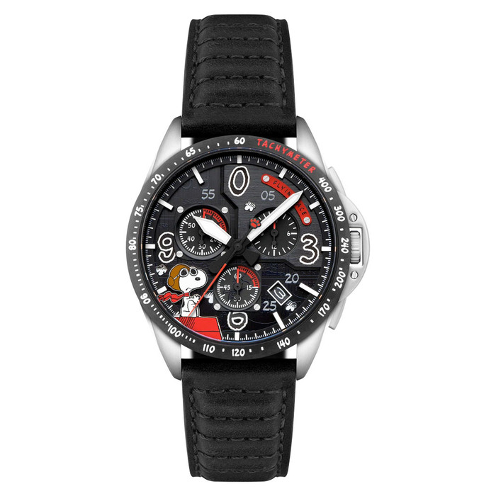 AVI-8 x Peanuts P-51 Mustang Blakeslee Chronograph Snoopy Flying Ace #AV-4140-01