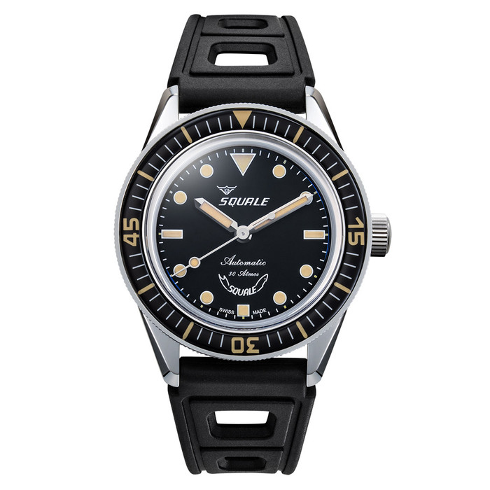 Squale SUB-37 Legend Dive Watch #SUB37BKBK.RBK