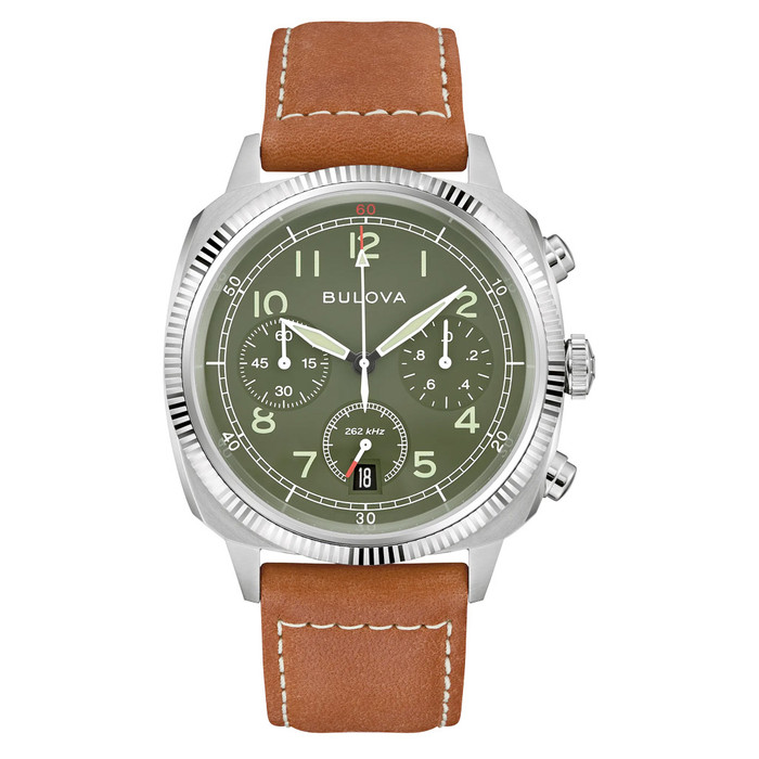 Bulova Military VWI Olive Green Chronograph #96B482