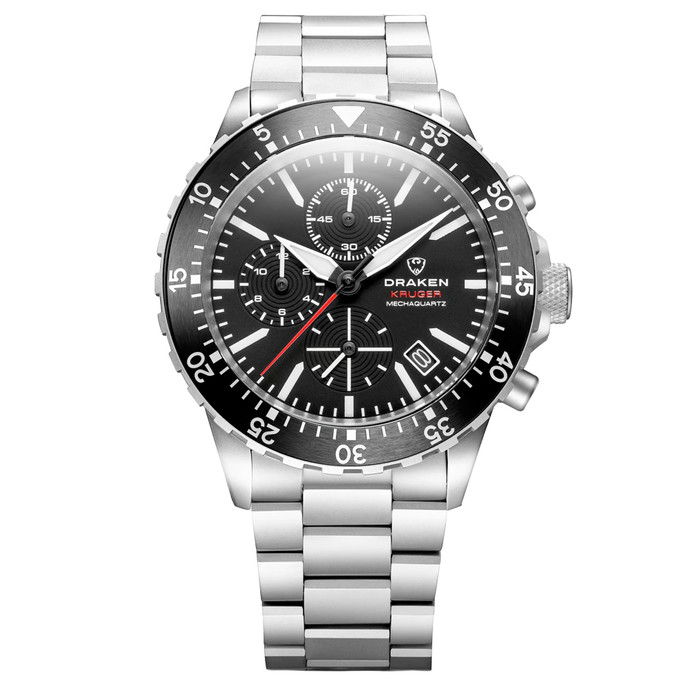 Draken Kruger 'B' Titanium Chronograph with Black Dial #DKN-05