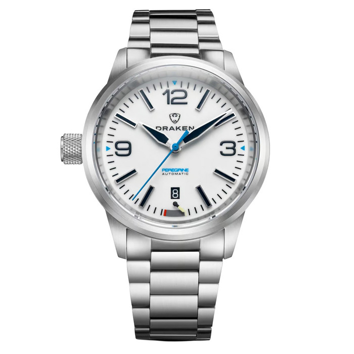 Draken Peregrine 'A' Full Lume Dial Watch with Left Crown #DKN-13