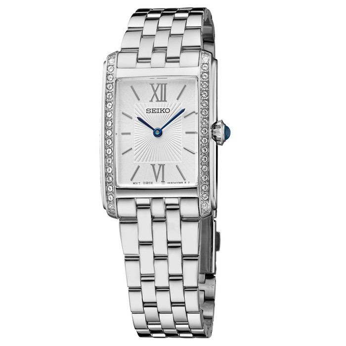Seiko Women's Rectangular Case Dress Watch #SWR091