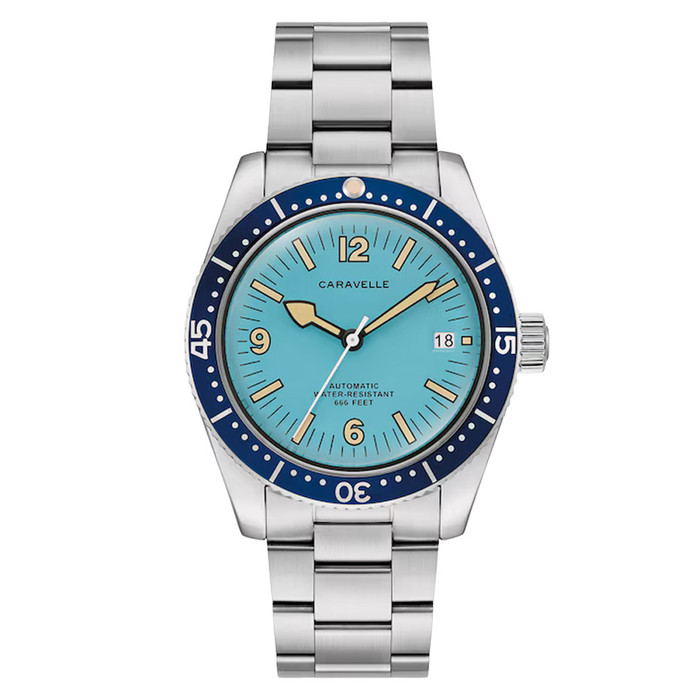 Caravelle Sea Hunter Automatic Watch with Blue Dial #43B178