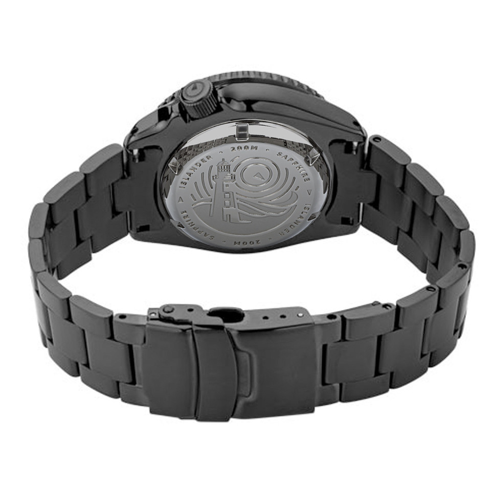 Islander Automatic Dive Watch with AR sapphire crystal, all solid link ...
