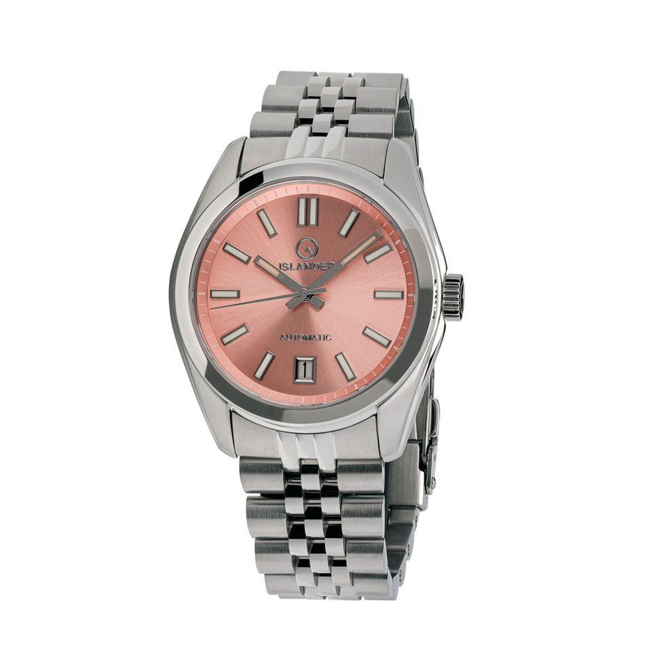 Islander Brookville Hi-Beat Automatic Dress Watch with Salmon Dial, AR ...