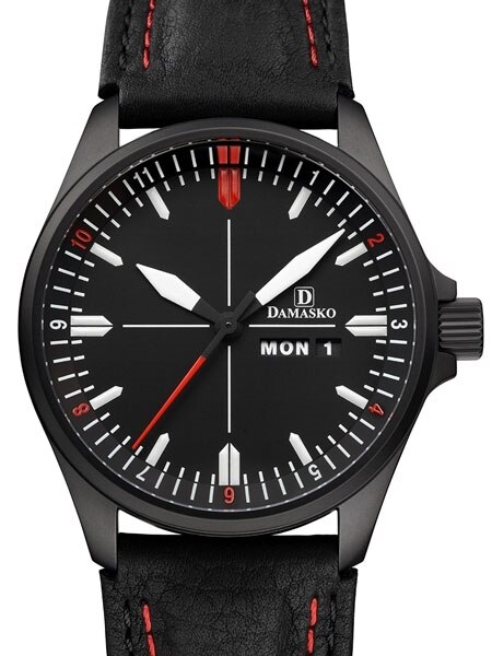 Damasko DA343BK Swiss Automatic Pilot Watch with Sapphire Crystal