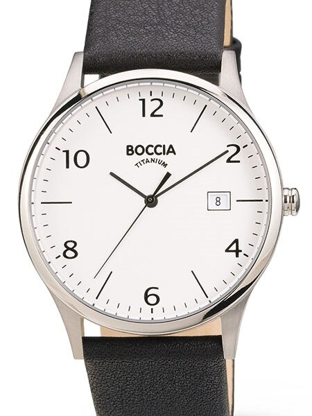 Boccia Mens Quartz Dress Watch with titanium case 3585 01