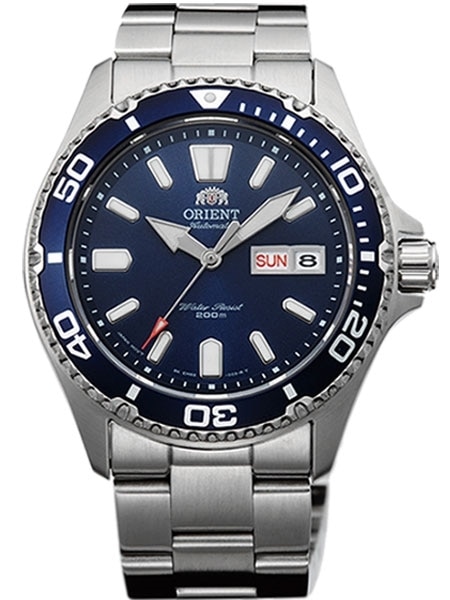 Orient Mako USA II White Dial Automatic Dive Watch with sapphire