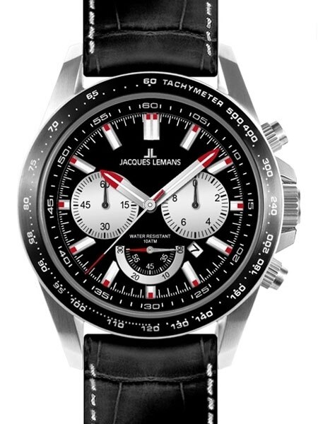 Jacques Lemans Liverpool 48MM Chronograph with Additional Nylon Strap #1 -1756A