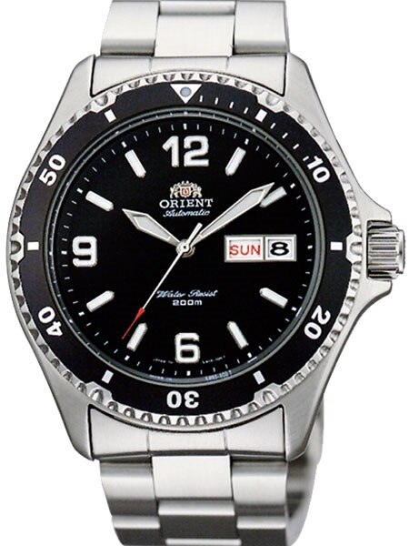 【稼働品】ORIENT mako ray2 手巻きハック付き Custom Modded Orient Mako II Black Dial Automatic Dive Watch #AA02001B