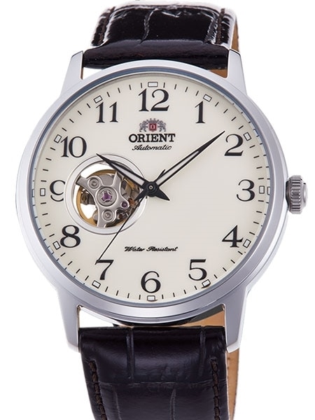 Orient Open-Heart Automatic Watch with Hand Wind and Hacking #RA