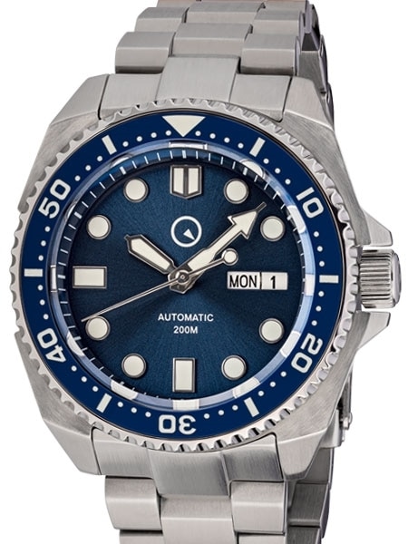 Islander Automatic Dive Watch with AR double-dome sapphire crystal