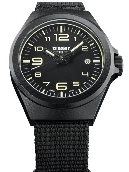 traser（トレーサー） P59 Essential S Black Traser P59 Essential S Black Quartz Tritium Illumination Watch #108212